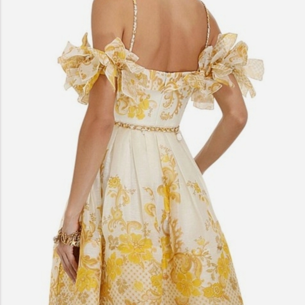 Zimmermann Postcard Bow Sleeve Dress - Picture 6 of 7